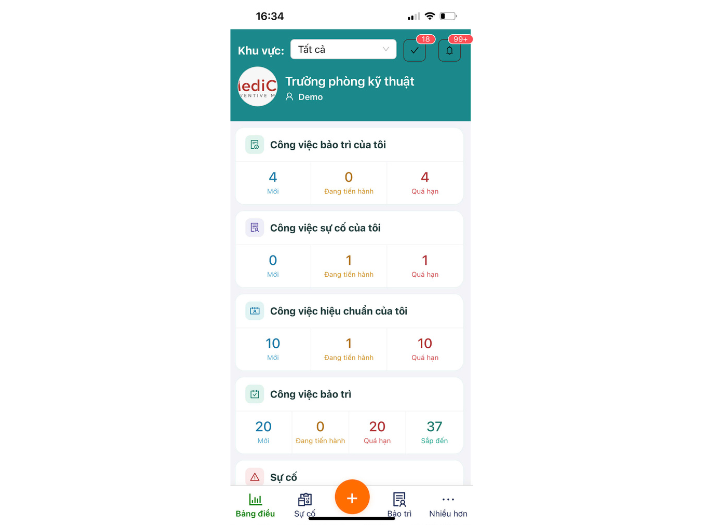 Phần mềm quản lý thiết bị y tế MediCMMS